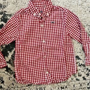 Vineyard Vines Kids Red Checkered Button Down Shirt